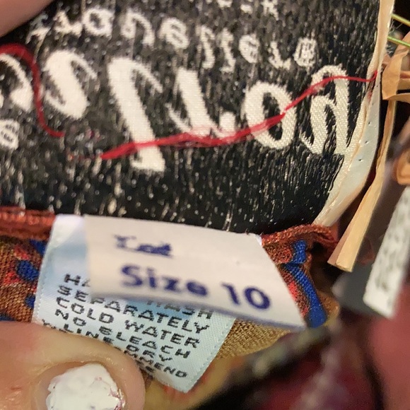 Vintage jersey dress The Wiley NY paisley s/m - Picture 16 of 16